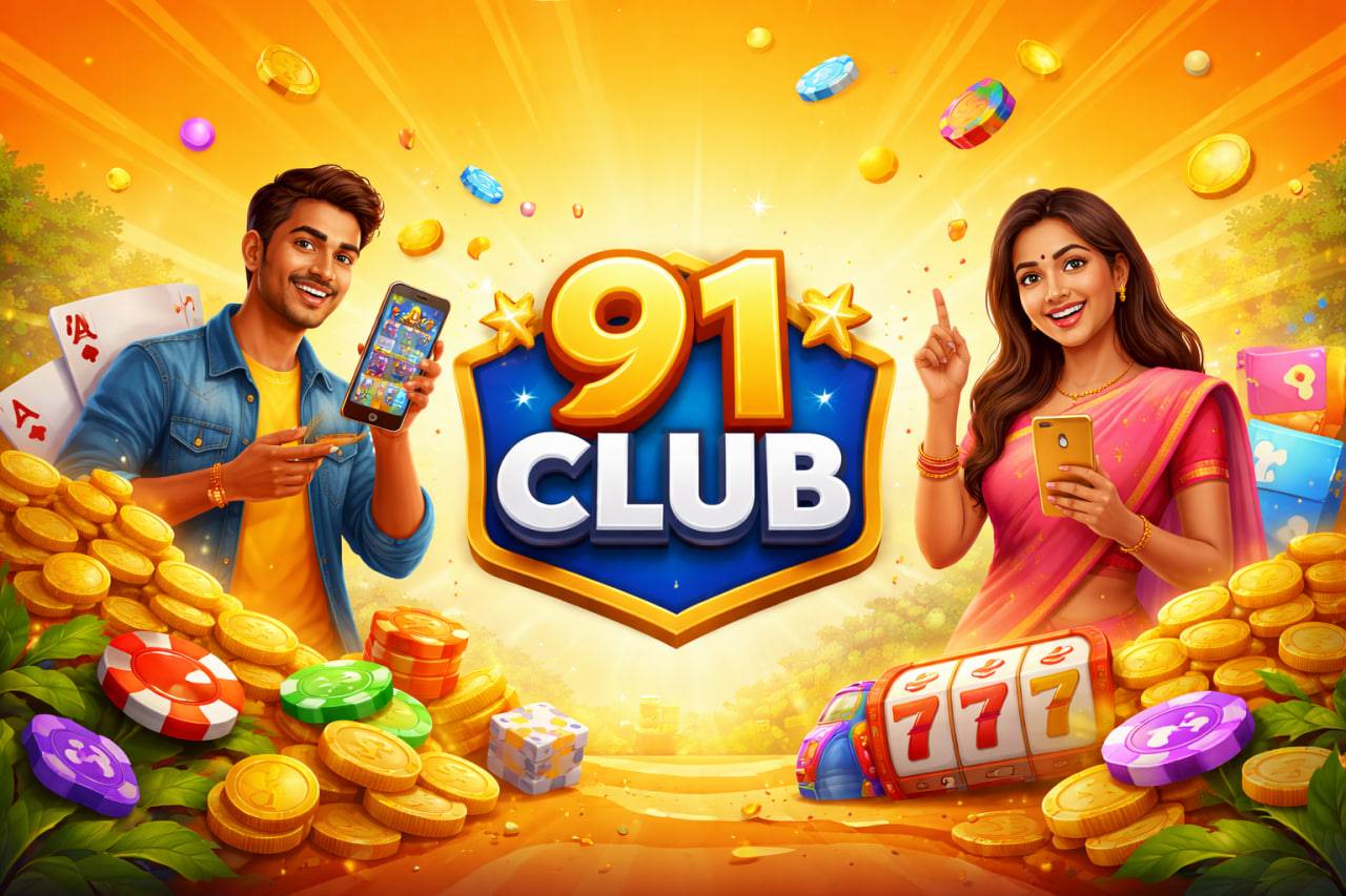 91 Club gaming portal visual